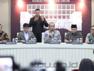 KPU Resmi Umumkan 3 Paslon Peserta Pilpres 2024