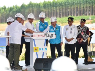 100 % Energi Bersih, Jokowi Groundbreaking Pembangunan PLTS PLN 50 MW di IKN