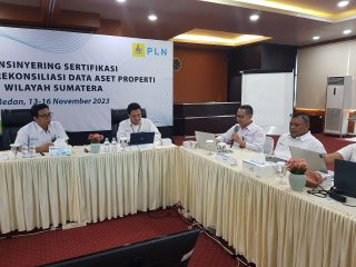 Data Aset Properti di Sumatera, PLN Gelar Konsinyering Sertifikasi dan Rapat Rekonsiliasi 