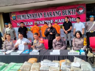 Polrestabes Medan Sita Barang Bukti 65 Kg Sabu dari Pengungkapan 4 Kasus Narkoba