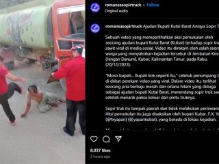 Viral, Pria Diduga Ajudan Bupati Kutai Barat Hajar Sopir Truk Hingga Bonyok