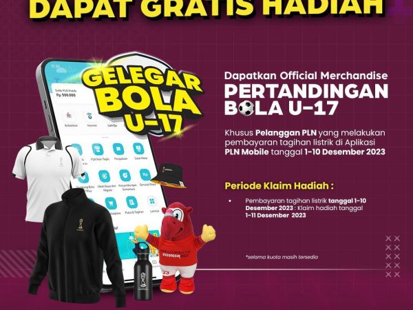 Bayar Tagihan Listrik Rp100 Ribu Berhadiah Official Merchandise Piala Dunia U-17, Caranya?