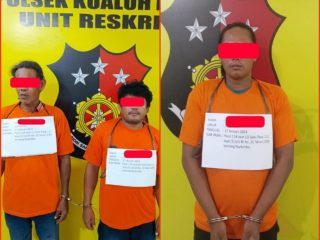 Tak Sampai 24 Jam, 3 Pengedar Sabu Disikat Polsek Kualuh Hulu 