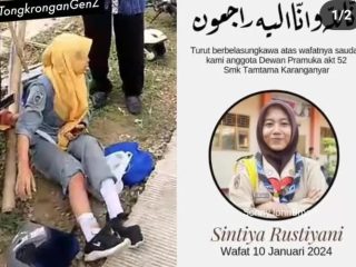 Baliho Caleg di Kebumen Jatuh dan Timpa 2 Siswi SMK, 1 Orang Tewas