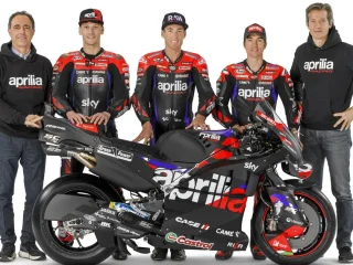 Motor MotoGP Aprilia 2024 Meluncur