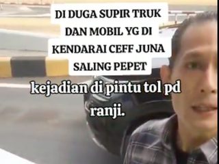 Viral Chef Juna Ribut dengan Sopir Truk di Gerbang Tol