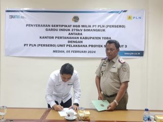 Kolaborasi Kantah Toba-PLN UIP SBU, 53.089 m2 Aset Negara Berhasil Diselamatkan 