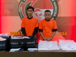 Polda Sumut Tangkap 2 Pria Aceh yang Selundupkan 3,8 Kg Sabu di Bandara Kualanamu 