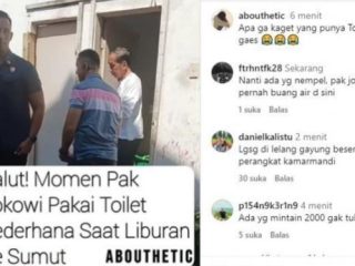 Gunakan Toilet Umum di Sumut, Jokowi Divideokan Warga