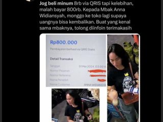 Viral Wanita di Yogya Belanja Rp 8.000 Bayar Rp 800.000, Pemilik Warung Ini Cari Pembelinya