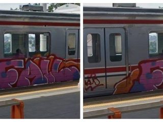 Gerbong KRL Dicoret-coret, KCI akan Tindak Tegas Pelaku