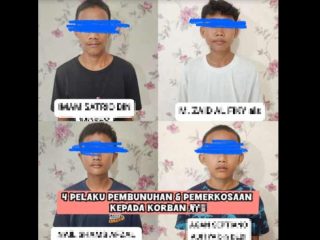 4 Pelaku yang Bunuh dan Perkosa Siswi SMP di TPU Talang Krikil Palembang Ditangkap
