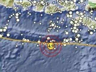 Gempa M 4,9 Guncang Sumba Barat Daya NTT