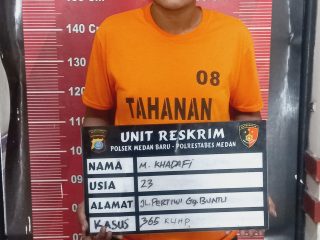 Gasak Motor Mahasiswi, Jukir Lapangan Benteng Diringkus Polsek Medan Baru