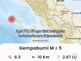 Gempa M6,3 Guncang Simeulue Aceh, Ini Penyebabnya
