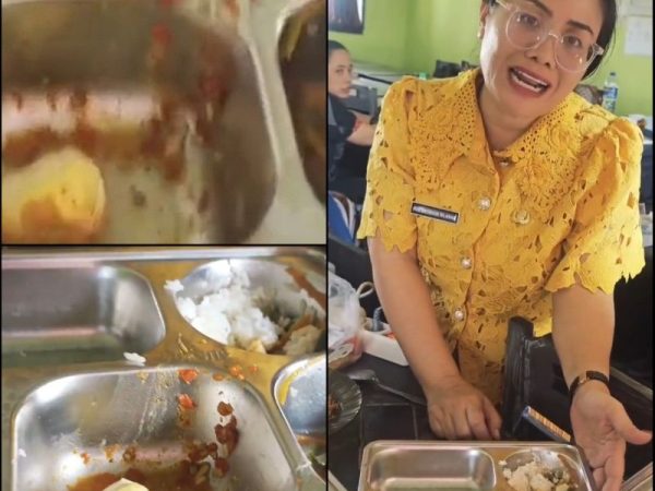 Viral di Media Sosial, Siswa SMKN 1 Sei Rampah Temukan Cacing dan Ulat di Menu MBG