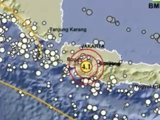 Gempa M 4,1 Guncang Sukabumi