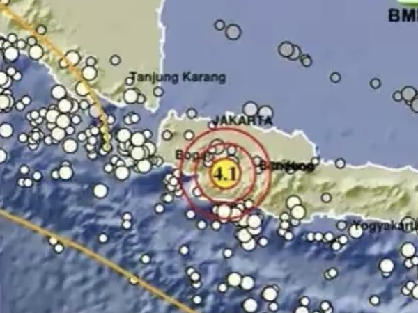 Gempa M 4,1 Guncang Sukabumi