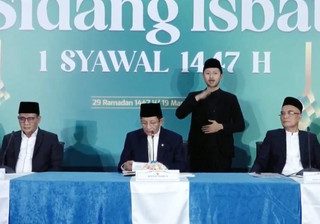 Hasil Sidang Isbat: 1 Syawal 1147 Hijriah Jatuh Hari Sabtu 21 Maret