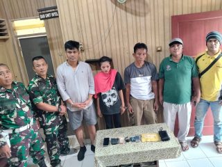 Tangkap Pengedar Narkoba, Warga STM Hilir Serahkan Pelaku ke Intel Kodim