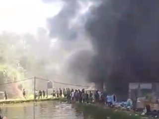 Pabrik Helm di Bogor Terbakar, Asap Hitam Membumbung Tinggi