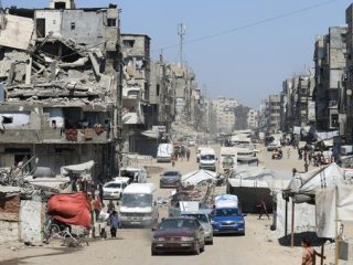 Kendaraan Polisi di Gaza Dihantam Israel, 8 Orang Tewa