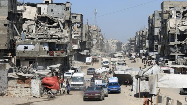 Kendaraan Polisi di Gaza Dihantam Israel, 8 Orang Tewa