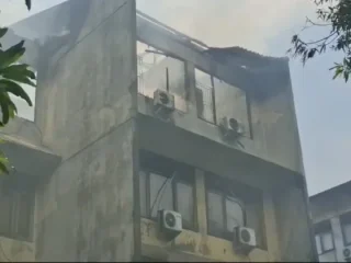 Asrama Polisi Kalideres Terbakar