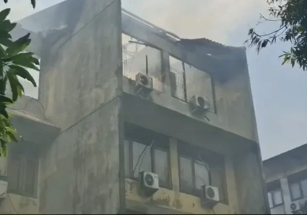 Asrama Polisi Kalideres Terbakar