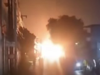 Stasiun Pengisian Elpiji di Cimuning Bekasi Terbakar