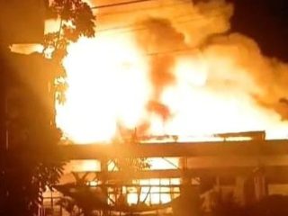 Kantor Bupati Bulungan Kaltara Terbakar