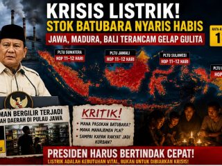 Gawat! Stok Batubara PLTU PLN dan IPP Hampir Habis, Listrik Jawa, Madura, Bali Terancam Padam Total