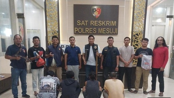Viral! Polisi Tangkap Empat Pembunuh Tapir di Mesuji, Dua Lainnya Buron