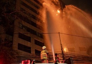 Lantai 11 Ruang Arsip Gedung Bapenda Jakarta Terbakar