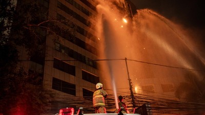Lantai 11 Ruang Arsip Gedung Bapenda Jakarta Terbakar
