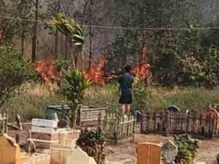 Kebakaran Hutan di Kapuas Meluas, Kini Dekati Pemakaman